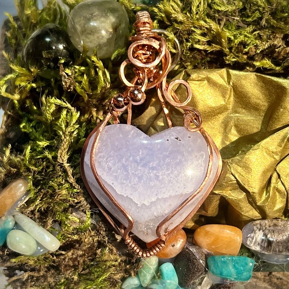 Handcrafted Copper Wire Wrapped Pendants - Picture 6 of 16